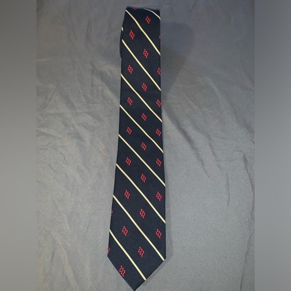 WM Chelsea Rare Vintage Red, Blue, and White length: 54in Mens Neck Tie 222 - Picture 1 of 6